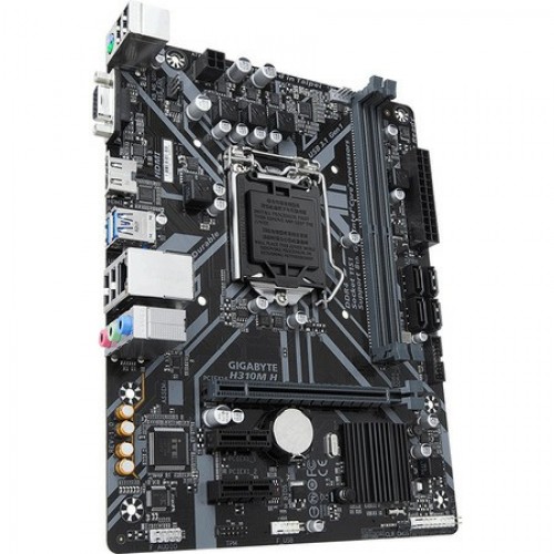 купить Материнская плата GIGABYTE H310M H 2.0 LGA1151 H310 PCI-E Dsub+HDMI GbLAN SATA MicroATX 2DDR4 в Алматы