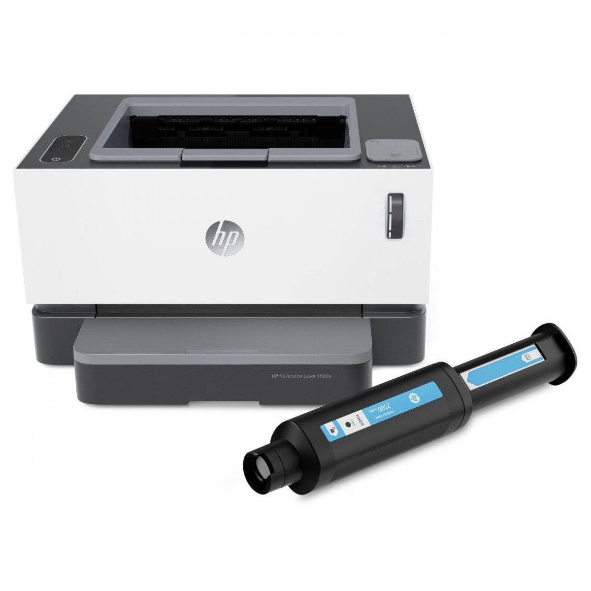 купить Принтер лазерный HP 4RY22A Neverstop Laser 1000a Printer (A4) , 600 dpi, 20 ppm, 32 MB, 500 MHz, 150 pages tray, USB, Duty 20K pages, СНПТ в Алматы