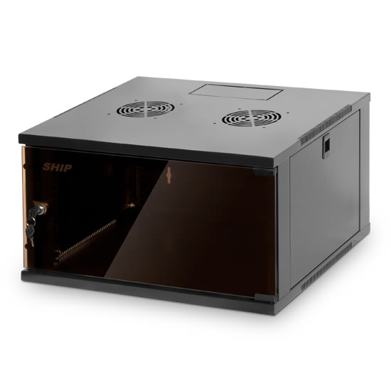 купить Шкаф настенный, SHIP, 602.5609.03.100, SQ серия, 19** 9U, 540*600*445 мм, Ш*Г*В, IP20, Чёрный в Алматы