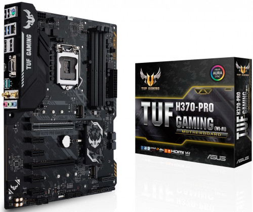 купить Сист. плата Asus TUF H370-PRO GAMING (WI-FI), H370, S1151, 4xDIMM DDR4, 2xPCI-E x16, 4xPCI-E x1, 2xM.2, 6xSATA, HDMI, VG в Алматы