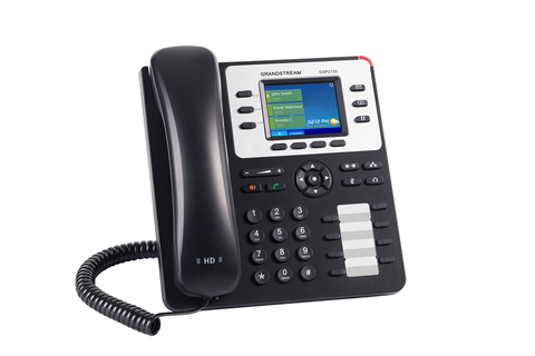 купить Grandstream GXP2130, PoE 3-line Enterprise HD IP Phone, 320x240 TFT color LCD, Bluetooth, dual GigE ports with 802.3af PoE, (with power supply) в Алматы