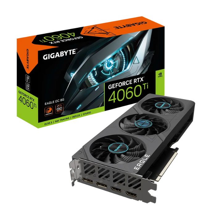 купить Видеокарта Gigabyte (GV-N406TEAGLE OC-8GD) RTX4060Ti EAGLE OC 8G в Алматы