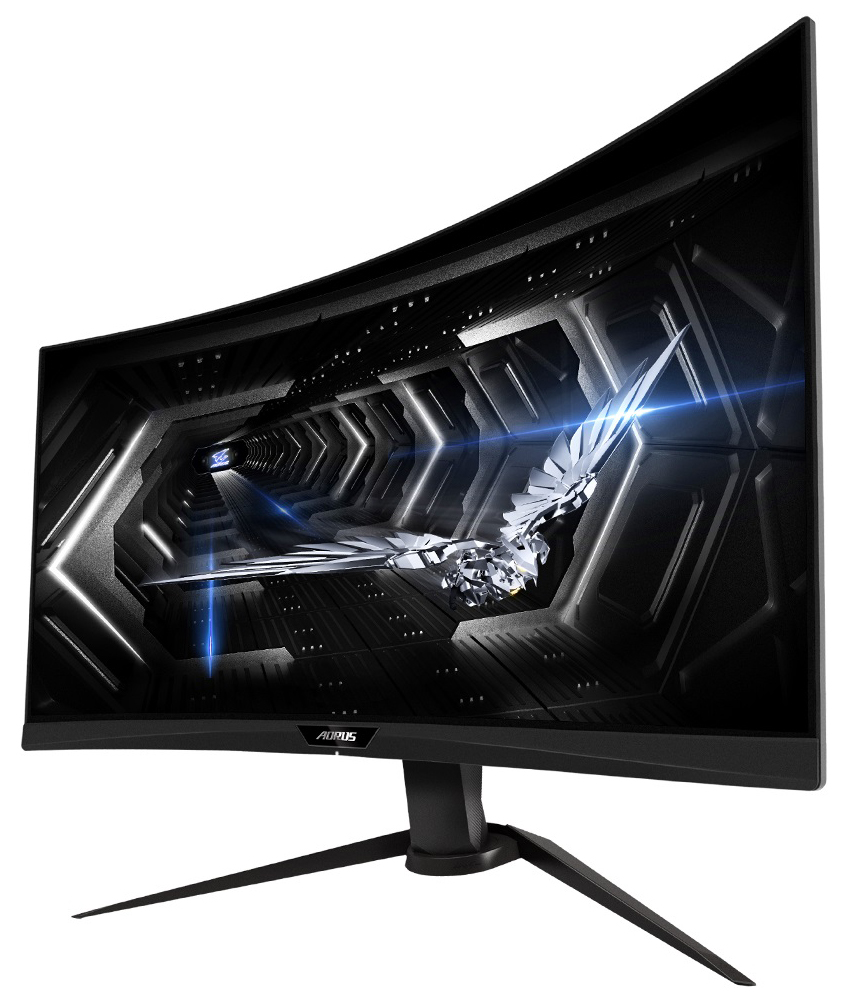 купить Монитор Gigabyte Aorus CV27Q-EK, VA/LED, 165Hz, 1ms, 2560x1440, 3000:1, 12M:1, 2xHDMI, DP 1.4 CURVED в Алматы