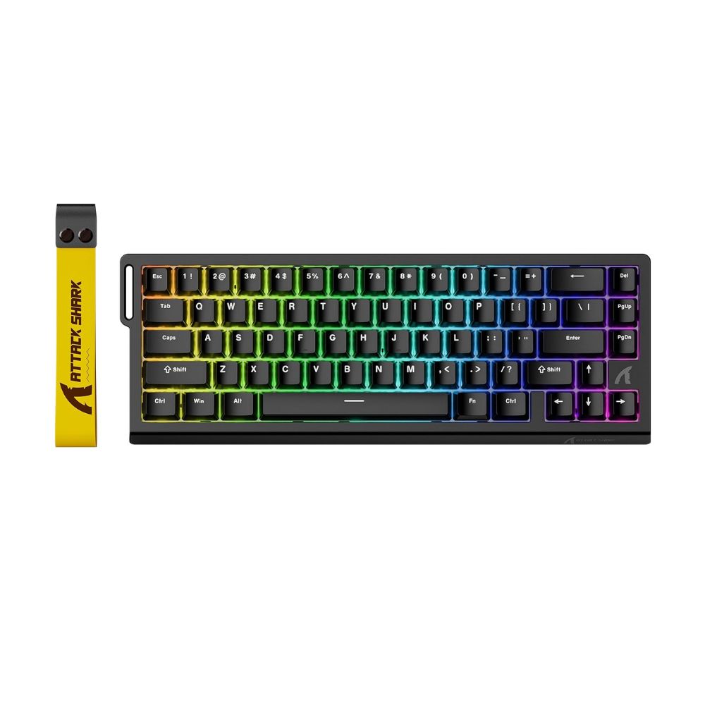 Купить KeyBoard USB, Attack Shark X68 HE Black, mechanical, USB-C в Алматы