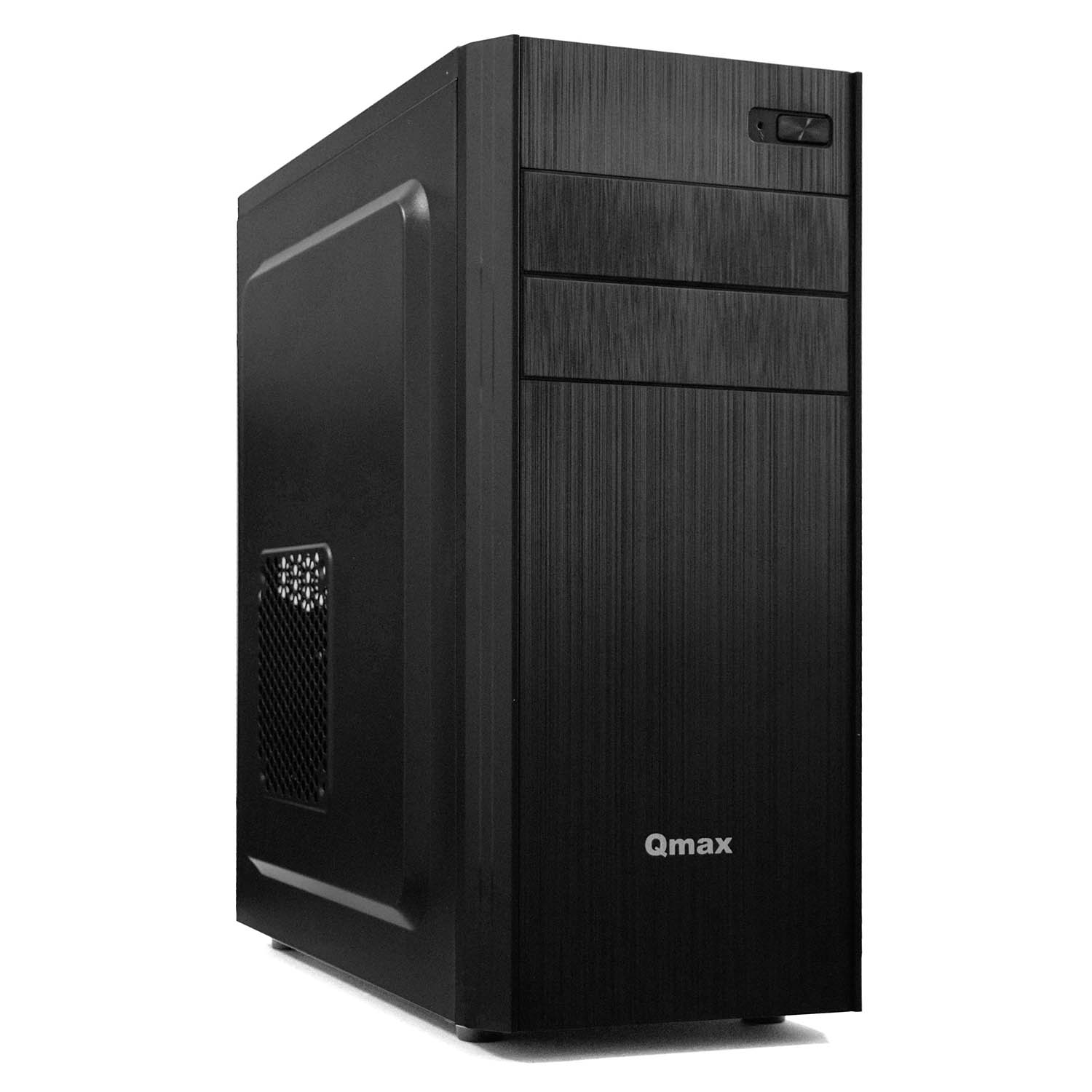 купить CASE Qmax S1202B ATX MidiTower, 2,5* x 3, 3,5*x 2,  5,25* x 1 , Expansion Slots x 7, USB x 2, 36,5 x 17,5 x 42 см, Steel 0,5mm, ATX/Micro-ATX/Mini-ITX, black,  PC 400W (20+4pin, 4pin, 2xSATA, 2xIDE)  в Алматы
