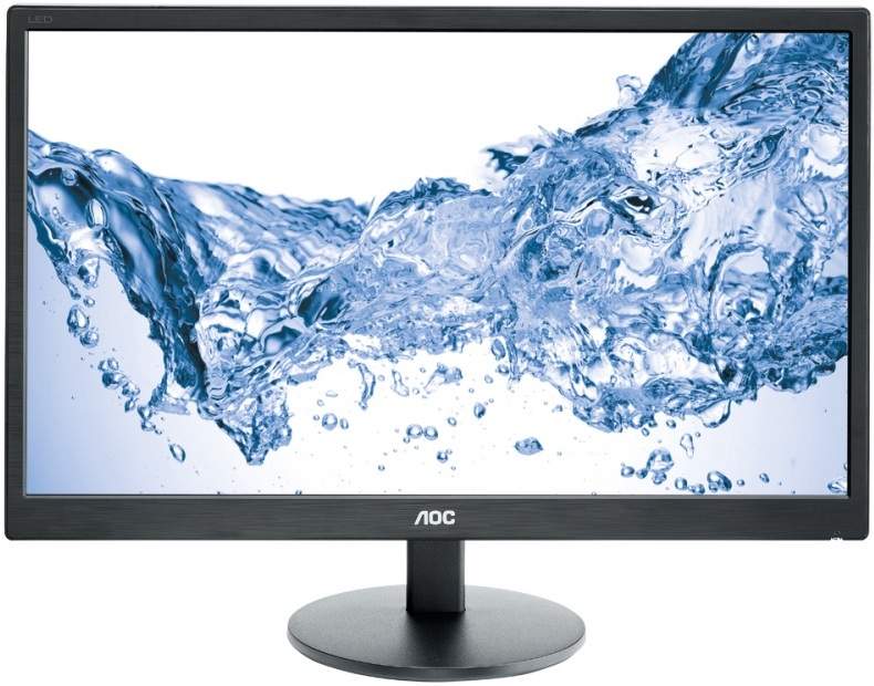 купить Монитор 23.6* AOC E2470SWH/01 TFT TN 5мс 250cd/m2 1000:1 100M:1 1xD-Sub 1xDVI HDMI  2x2W Черный в Алматы