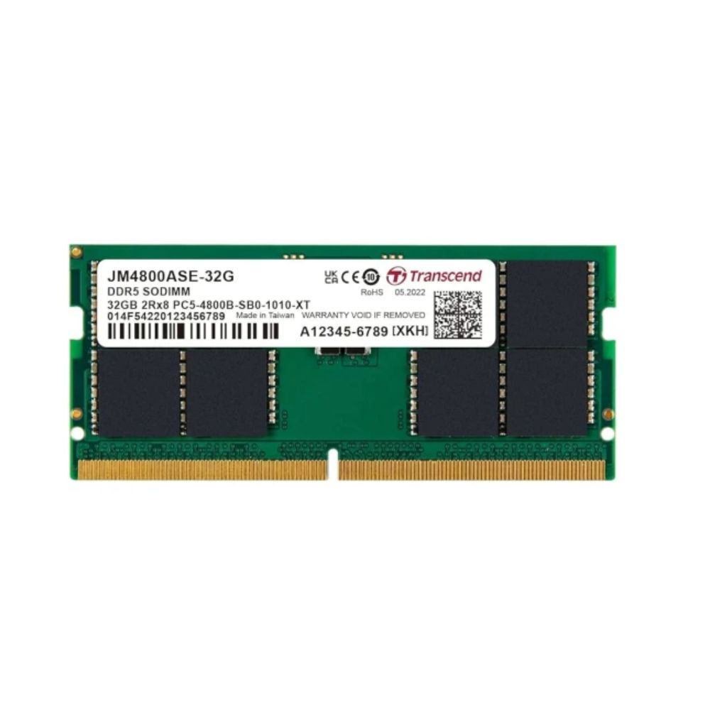 Купить SO-DIMM 32GB DDR5 38400/4800MHz Transcend JM4800ASE-32G, CL40, 1.2V, BOX  JM4800ASE-32G в Алматы