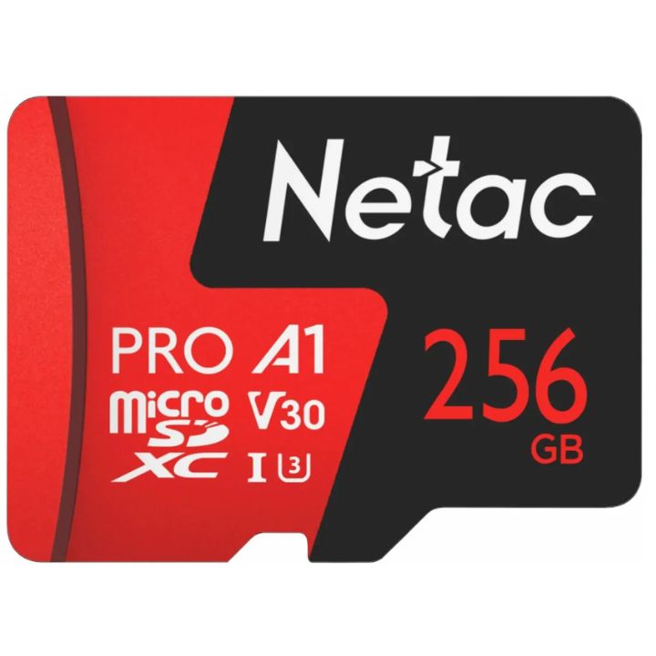 купить Карта памяти MicroSD Netac P500 Extreme Pro 256GB + SD Adapter NT02P500PRO-256G-R в Алматы