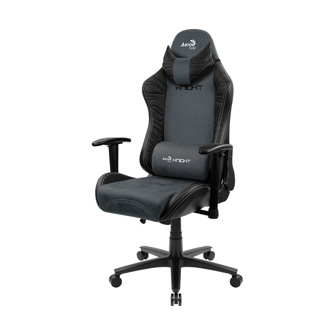 купить Игровое компьютерное кресло, Aerocool, KNIGHT Steel Blue, Искусственная кожа AeroSuede, (Ш)69*(Г)70*(В)125 (135) см, Синяя сталь в Алматы