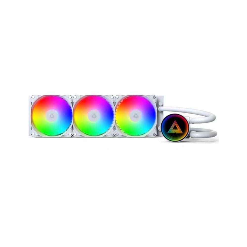 купить Водяное охлаждение для CPU Montech LightFlow ARGB 360 (W) TDP 300W 3x120 1170/1851/AM4/AM5 White в Алматы