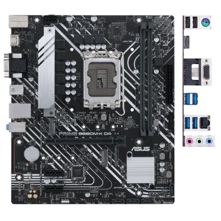 купить ASUS PRIME B660M-K D4 s1700 B660 2xDDR4 M.2 HDMI-VGA mATX 90MB1950-M0EAY0 в Алматы