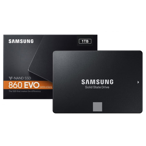 купить Твердотельный накопитель 1000GB SSD Samsung 860 EVO 2,5* SATA3 R550Mb/s W520MB/s MTBF 1,5млн.часов MZ-76E1T0BW в Алматы