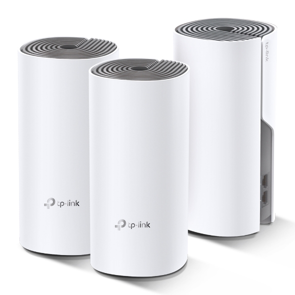купить Домашняя Mesh Wi-Fi система AC1200 Tp-Link Deco E4 (3 устройства) <867Mbps 5Ghz   300Mbps 2.4Ghz, 802.11ac/a/b/g/n, 2 порта LAN/WAN 10/100M> в Алматы