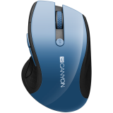 купить CANYON MW-01 2.4GHz wireless mouse with 6 buttons, optical tracking - blue LED, DPI 1000/1200/1600, Blue Gray pearl glossy, 113x71x39.5mm, 0.07kg в Алматы