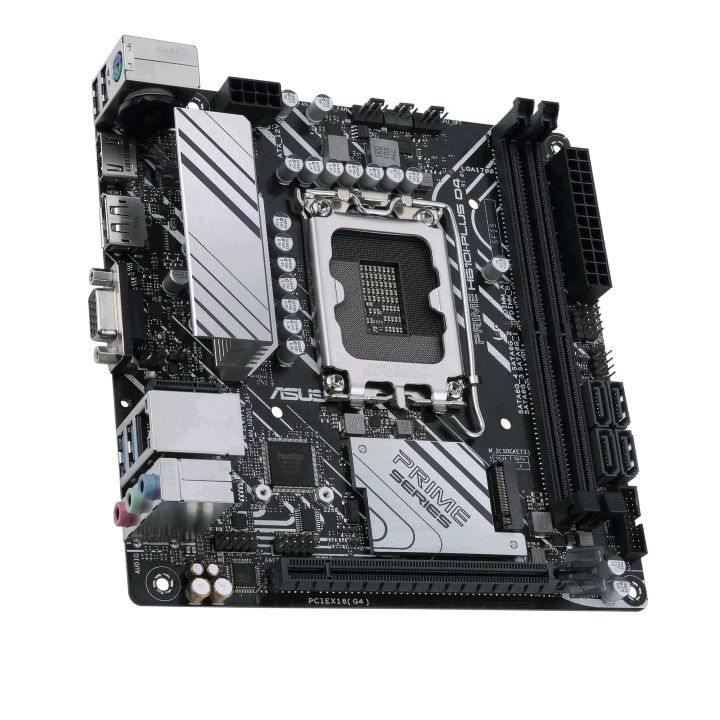 купить Материнская плата ASUS PRIME H610I-PLUS D4-CSM LGA1700 2xDDR4 4xSATA3 D-Sub HDMI DP mITX в Алматы