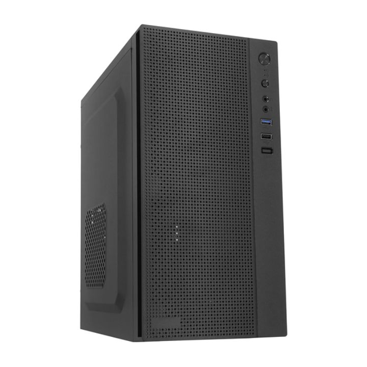 купить Компьютерный корпус APEX-MX8, 1*120mm + 1*80mm, (400W), black, MATX в Алматы