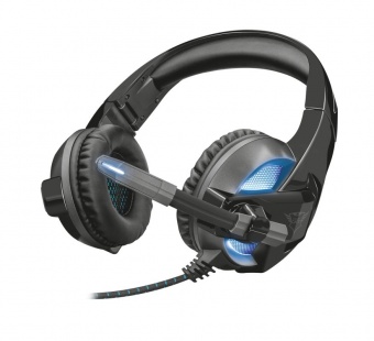 купить Наушники гарнитура игровая Trust GXT 410 Rune Illuminated Headset с подсветкой в Алматы