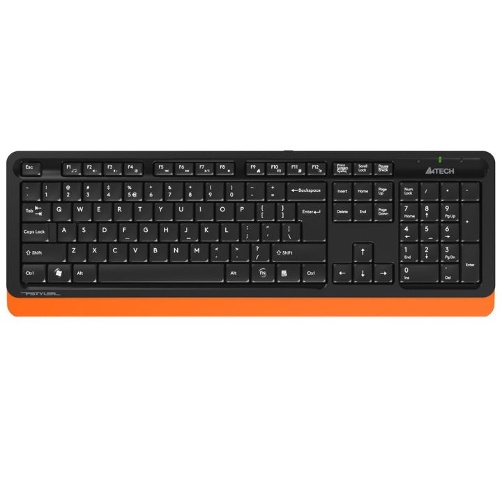 купить Клавиатура A4tech FK-10-ORANGE Fstyler USB <105 клавиш, 150см, FN 12 мултимедийных клавиш> в Алматы