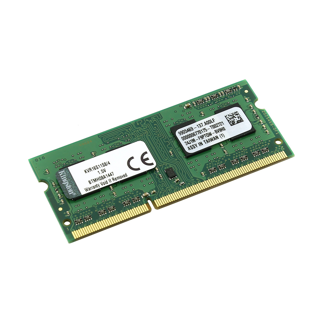 купить Модуль памяти для ноутбука, Kingston, KVR16S11S8/4, DDR3, 4GB, SO-DIMM <PC4-12800/1600MHz> в Алматы