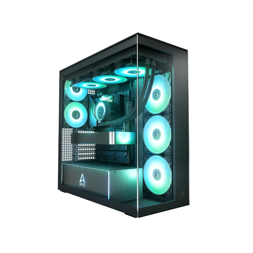 купить Компьютерный корпус Arctic Xtender Black(Clear Glass), 5 ARGB FAN, USB-C, 2xUSB-A, E-ATX в Алматы