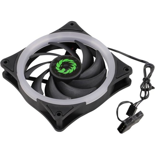 купить Кулер для кейса, Gamemax, GMX-RF12-G 120мм RingForce 15xLED Зеленый цвет, 1100±10%об.мин, 9 лопастей, 3+4pin  в Алматы