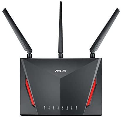 купить Двухдиапазонный игровой маршрутизатор ASUS RT-AC86U, Wi-Fi 802.11ac (AC2900), MU-MIMO, AiMesh, AiProtection, WTFast, QoS в Алматы