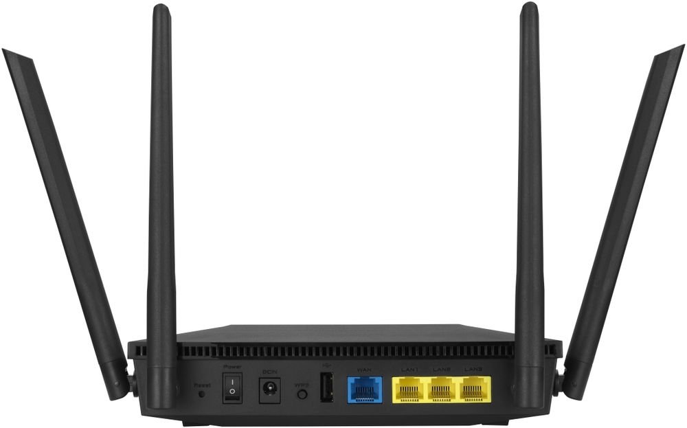 купить Wi-Fi Роутер ASUS RT-AX53U, Wi-Fi 6, 802.11ax, AX1800, 1x1Gb WAN, 3x1Gb LAN, USB 2.0 в Алматы