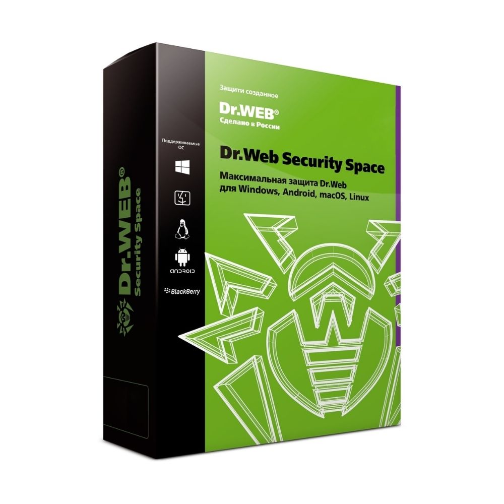 купить Dr.Web Security Space на 36 м., 1 ПК, новая лицензия в Алматы