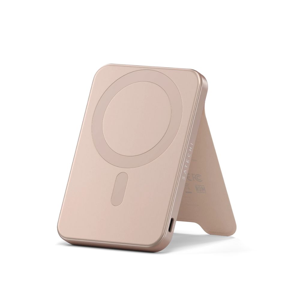 купить SATECHI Qi2 5K Magnetic Power Bank with Stand (Desert Rose) в Алматы