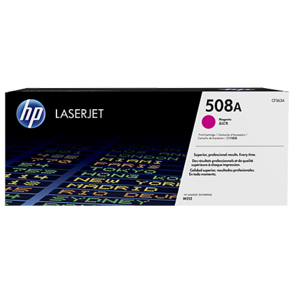 купить Картридж лазерный HP LaserJet 508A CF363A,Пурпурный,совместимость HP Color LaserJet Enterprise M552/553/557 в Алматы