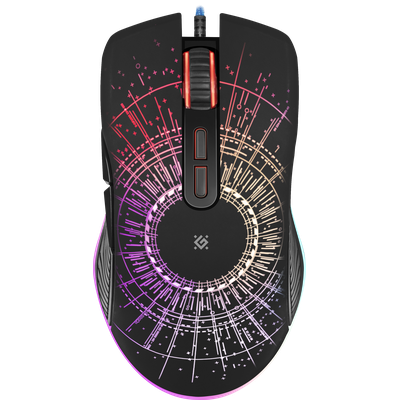 купить Мышь игровая Defender Sirius GM-660L RGB 7 кнопок 3200dpi черный в Алматы
