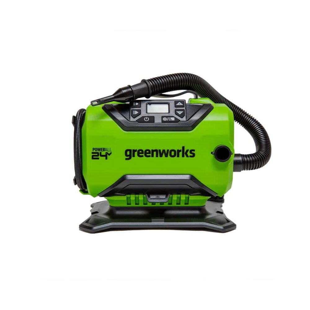 купить Компрессор автомобильный аккумуляторный Greenworks ACG30124V / 12V (от сети автомобиля) без АКБ и ЗУ в Алматы