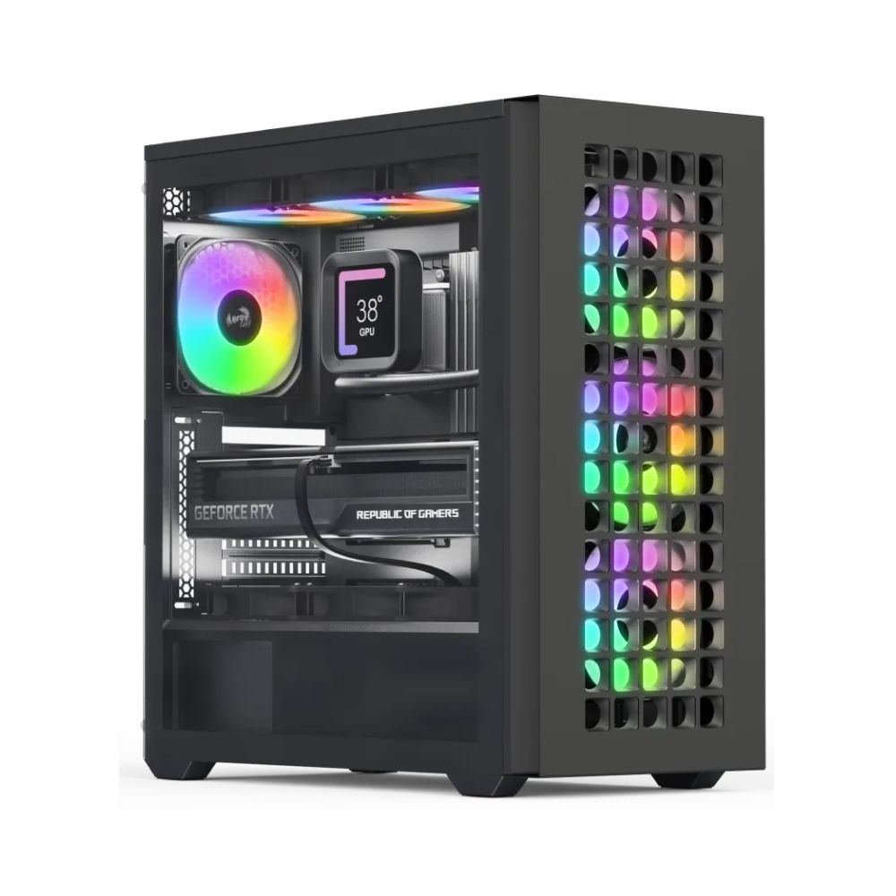 Купить Компьютерный корпус Aerocool D520A-BK-v1 без Б/П в Алматы