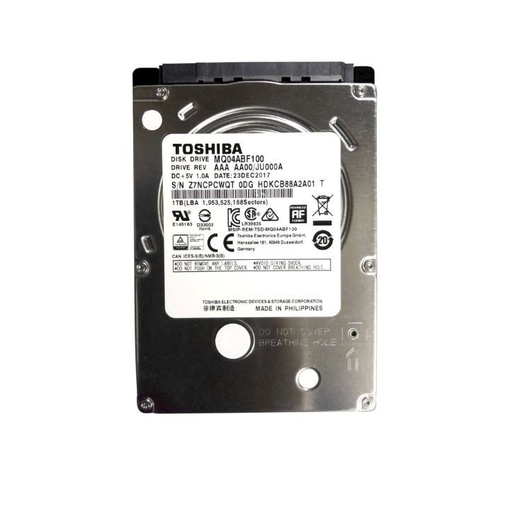 купить Жесткий диск для ноутбука  1Tb TOSHIBA L200 SATA3 8Mb 2.5" 5400rpm 7мм HDKCB88A2A01/MQ04ABF100 в Алматы