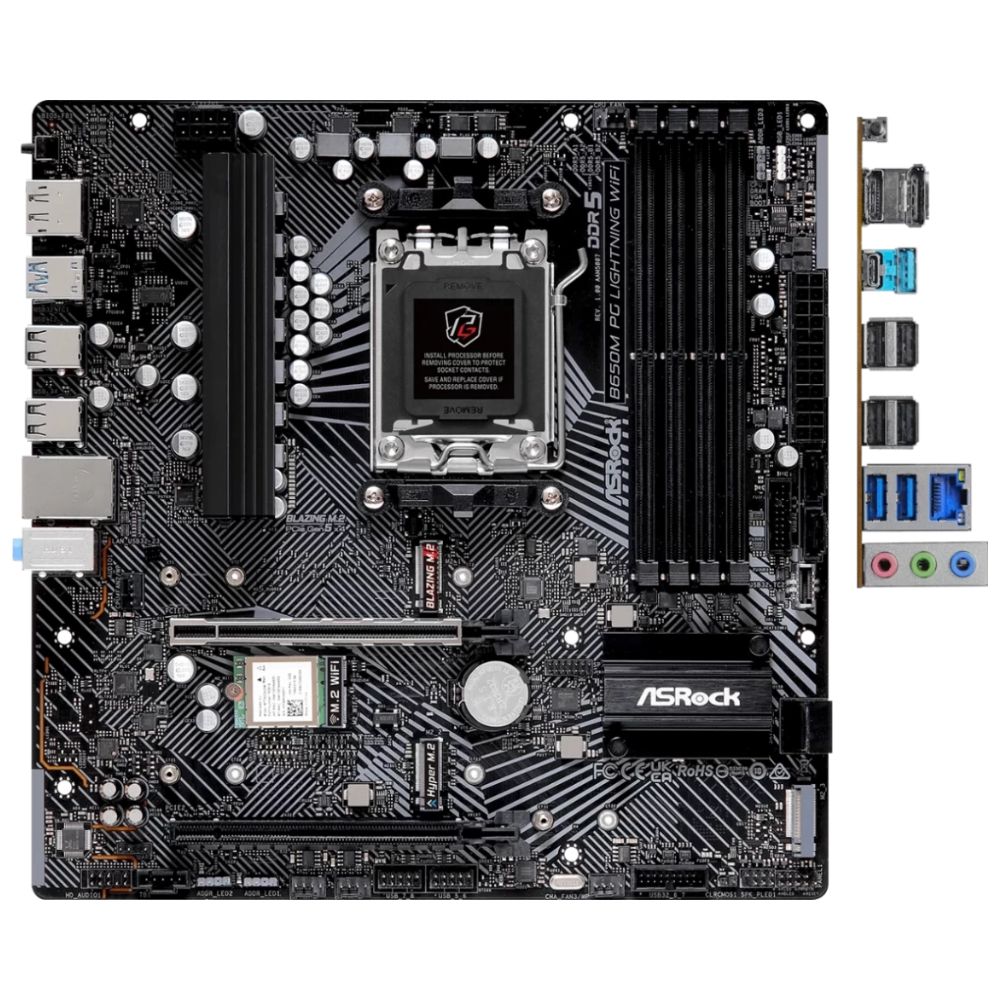 купить Материнская плата ASRock B650M PG LIGHTNING WIFI в Алматы