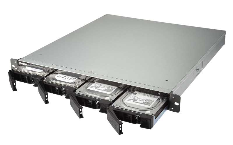 купить Сетевой RAID-накопитель Qnap TS-432XU-RP-2G, 4 отсека 3,5*/2,5*, 2 порта 10 GbE SFP+, стоечное исполнение, 2 блока питания. ARM Cortex-A57 Annapurna Labs AL-324 1,7 ГГц, 2 ГБ DDR4. Направляющие в комплект поставки не входят. в Алматы