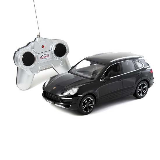 купить Радиоуправляемая машина, RASTAR, 46100B, 1:24, Porsche Cayenne Turbo, Пластик, 27 Mhz, Чёрный в Алматы