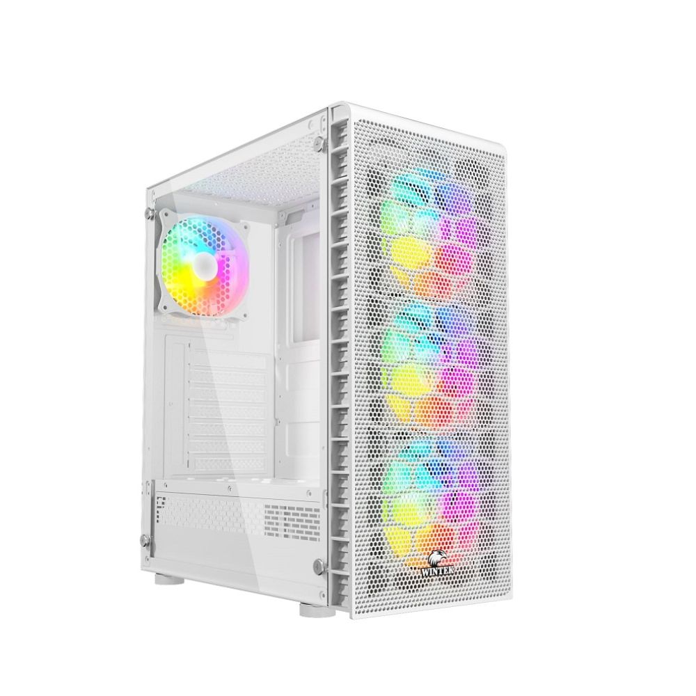 Купить Корпус Wintek Energy JX188-11-M-W TG, Midi Tower, ATX, White, 2x3.5*/2x2.5*, 2xUSB, USB3.0 в Алматы