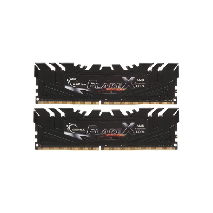 купить Комплект модулей памяти G.SKILL FlareX F4-3200C16D-32GFX DDR4 32GB (Kit 2x16GB) 3200MHz в Алматы
