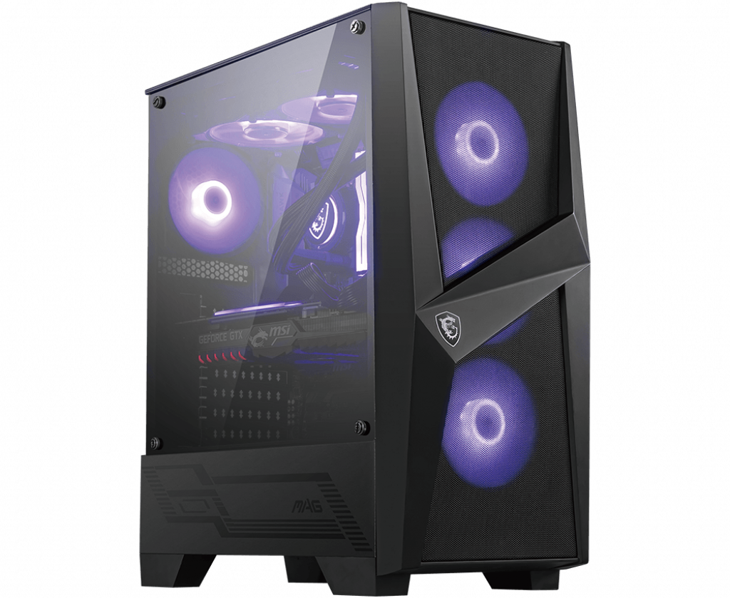 купить Компьютерный корпус MSI MAG FORGE 101M ATX/mATX/Mini-ITX 2x3.5*, 3x2.5*, 2xUSB 3.2 Gen1, Audio, Mic, Mid-Tower, 3+1 Fan Incuding в Алматы