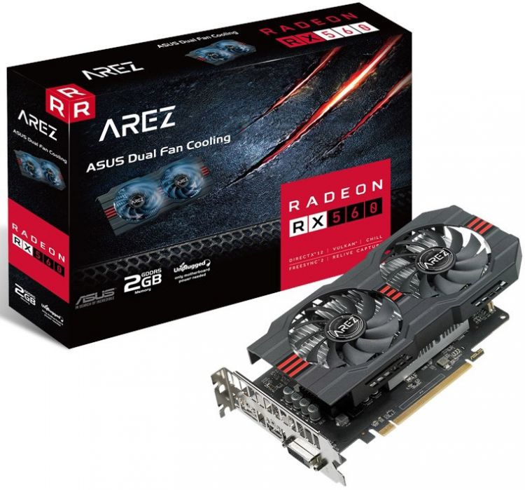 купить Видеокарта ASUS AMD Radeon RX 550 2Gb 128bit GDDR5 DVI HDMI Display Port AREZ-PH-RX550-2G                                                                                                                                                                  в Алматы