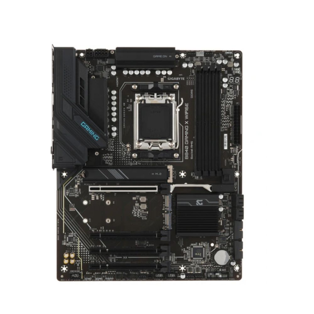 Купить Матплата Gigabyte B840 Gaming X WiFi6E, AM5, ATX, 4DDR-5, 4xPCI-Ex16, 4SATA, 3xM.2, HDMI, DP, 17USB в Алматы