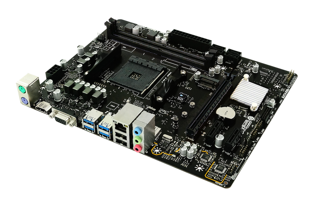 купить Материнская плата AM4 Biostar B45M2 (B350) <mATX, 2xDDR4, VGA, HDMI, M.2 PCIe, USB2.0 F4/R2, USB3.0 F2/R4, USB3.1 R2, GbE LAN> в Алматы