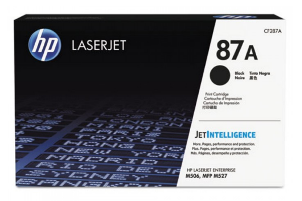 купить Картридж лазерный HP Inc 87A, CF287A, черный, совместимые товары HP LaserJet Enterprise M506, 501, 527 в Алматы