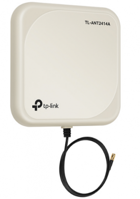 купить Антенна yagi наружная Tp-Link TL-ANT2414A <14dBi, 2.4GHz, Outdoor, Directional Antenna, cable 1m. CFD-200, RP-SMA Male> в Алматы