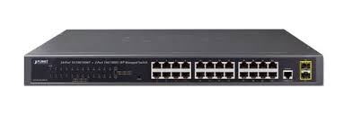 купить Коммутатор, Planet, GS-4210-24T2S, 19-дюймовый стоечный, 24 порта 10/100/1000M RJ45 2 порта SFP, Управляемый, Корпус металл, 1U в Алматы