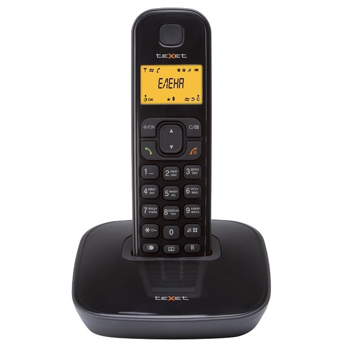 купить Бесшнуровой телефонный аппарат teXet TX-D6705A черный /  в Алматы