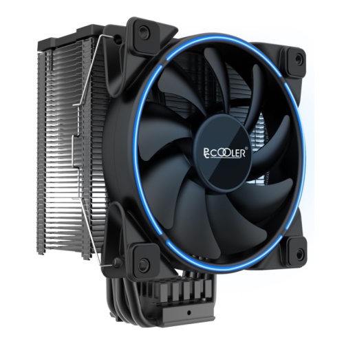 купить PCcooler GI-X6B, синий, 4-пин,115X/775/AM4-FM2, 26.5дБ, 1000-1800 об/мин, Al+тепл.трубки, 160W в Алматы