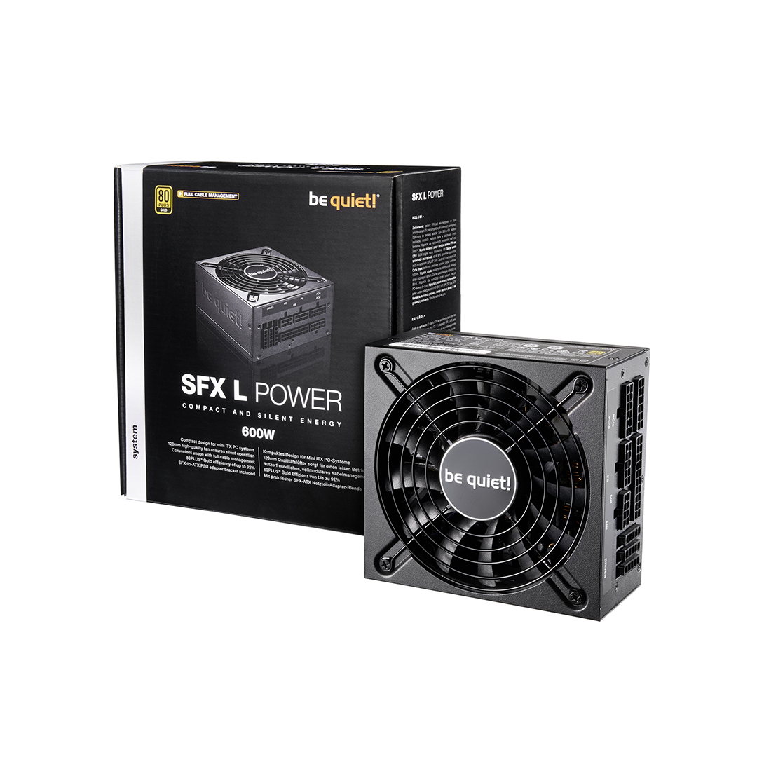 купить Блок питания Bequiet! SFX-L POWER 600W SFX-L-600W BN239 в Алматы