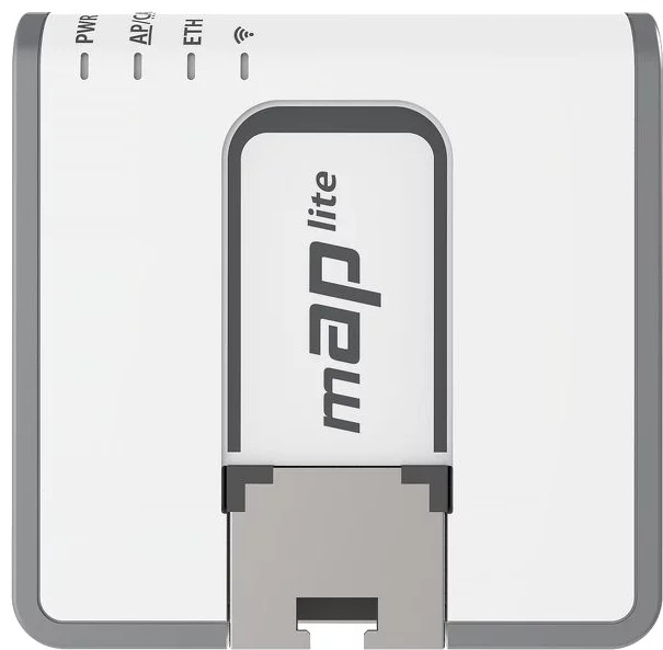 купить Маршрутизатор MikroTik RBmAPL-2nD mAP lite with 650Mhz CPU, 64MB RAM, 1xLAN, built-in Dual Chain 2.4Ghz 802.11bgn Dual Chain wireless with integrated в Алматы